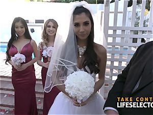 outstanding wedding tear up with Gianna Dior